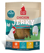 PLATO Chicken Jerky Dog Treats - Real Meat - Air Dried - Made in The USA - Grain Free - Chicken Jerky with Goat's Milk, 16 Ounces (B0BG5ZNTGW)
