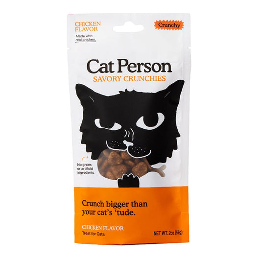 Cat Person Cat Crunchies Treat Chicken 2oz