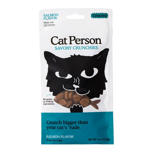 Cat Person Cat Crunchies Treat Salmon 2oz