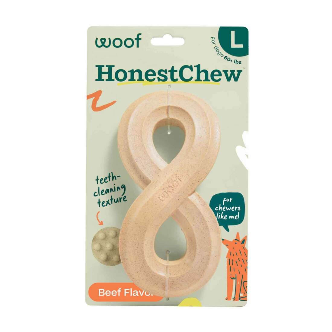 Woof Dog Toy HonestChew Infinity Bone Large