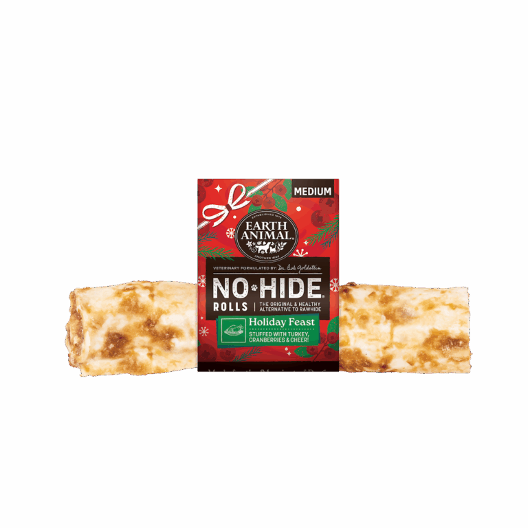 Earth Animal Holiday Dog Treat No Hide Roll Medium