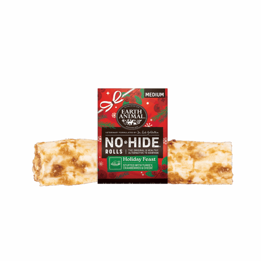 Earth Animal Holiday Dog Treat No Hide Roll Medium