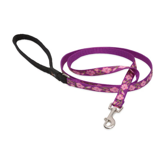 Lupine Pet Dog 2 Ft Long 3/4 In Leash Original Designs Rose Garden