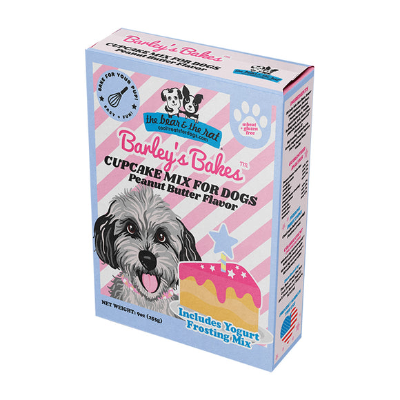Bear and Rat Barley's Bakes Cupcake Mix for Dogs Peanut Butter 7.5oz