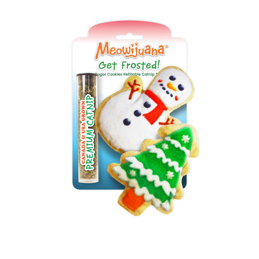 Meowijuana Holiday Get Frosted Sugar Cookie Refillable Multipack Cat Toys