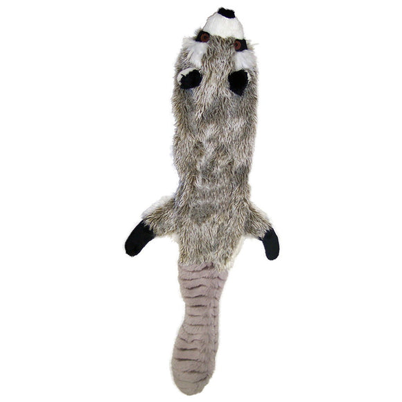 SPOT Skinneeez Stuffing Free Raccoon Plush Dog Toy  14in