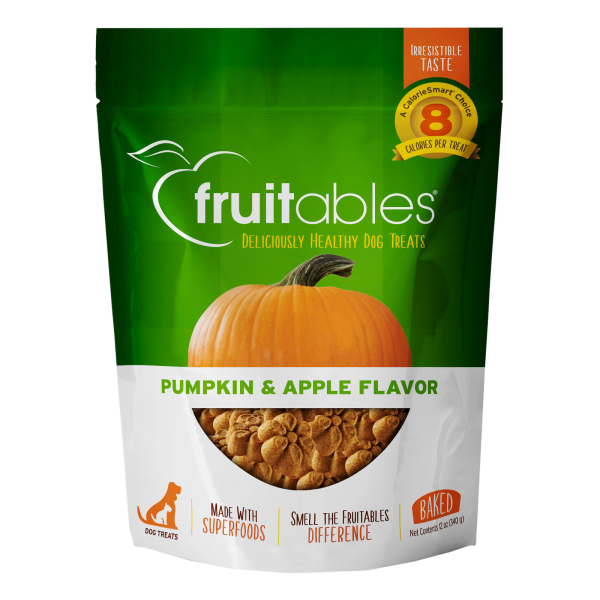 Fruitables Dog Crunchy Treats Pumpkin & Apple 12oz