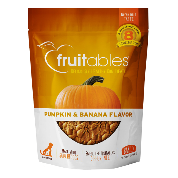 Fruitables Dog Crunchy Treats Pumpkin & Banana 12oz