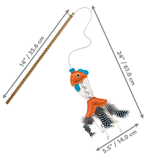 Kong Cat Toy Naturals Teaser Fish