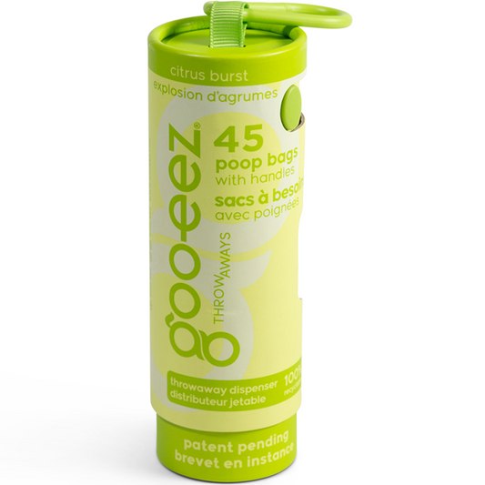 Gooeez Poop Bag 45ct w Dispenser Citrus Burst