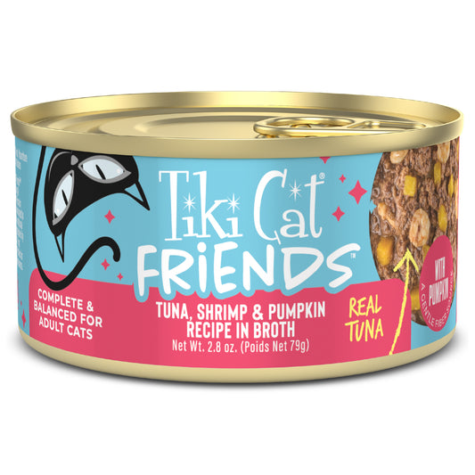 Tiki Cat Friends Tuna, Shrimp & Pumpkin, 2.8 oz. Can