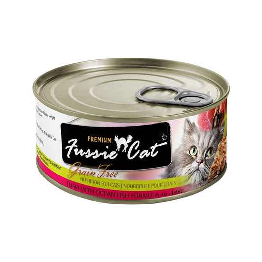 Fussie Cat Premium Tuna with Ocean Fish Canned Cat Food 2.82oz