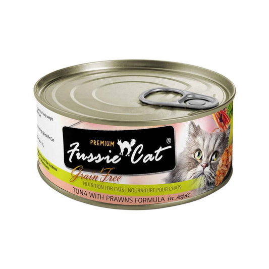 Fussie Cat Wet Cat Food Grain Free Tuna and Prawns 2.82oz