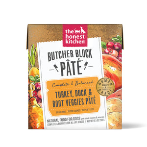 The Honest Kitchen Butcher Block Pâté: Turkey, Duck & Root Veggies Wet Dog Food 10.5oz