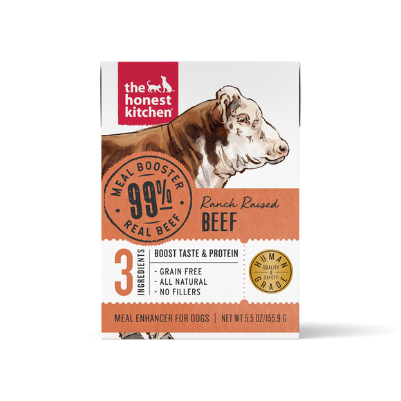 The Honest Kitchen Meal Booster: 99% Beef Dog Food Topper 5.5oz