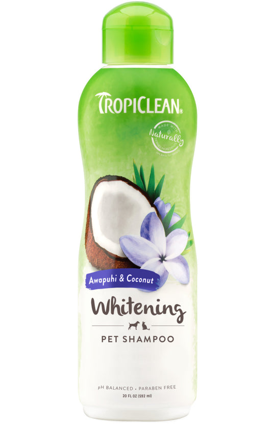 TropiClean Awapuhi & Coconut Whitening Shampoo for Pets, 20oz