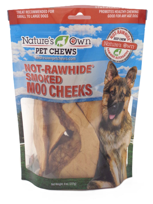 Nature's Own Not Rawhide Moo Cheeks 8oz