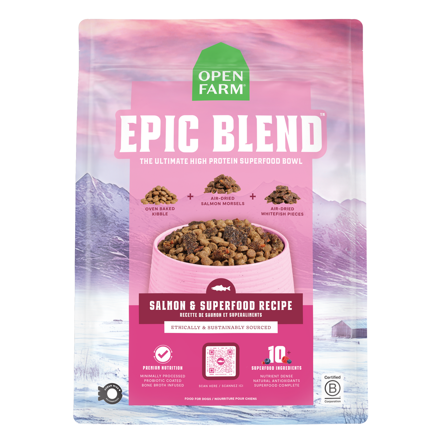 Open Farm Epic Blend Salmon & Superfood Recipe 3.5lb Bag