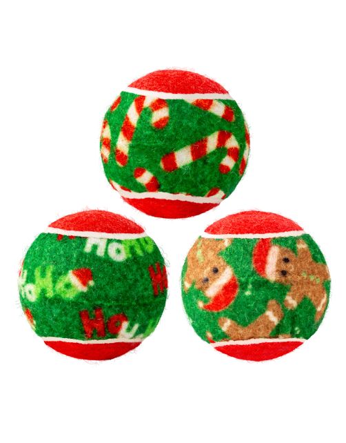 Kong Holiday Dog Toy Squeaker Balls 6pk Assorted Medium