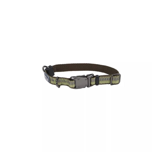 Coastal K9 Explorer 5/8in Wide 8-12in Reflective Adjustable Dog Collar Fern