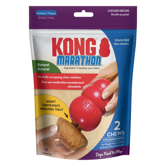Kong Dog Treat Marathon 2-pk Chicken Medium