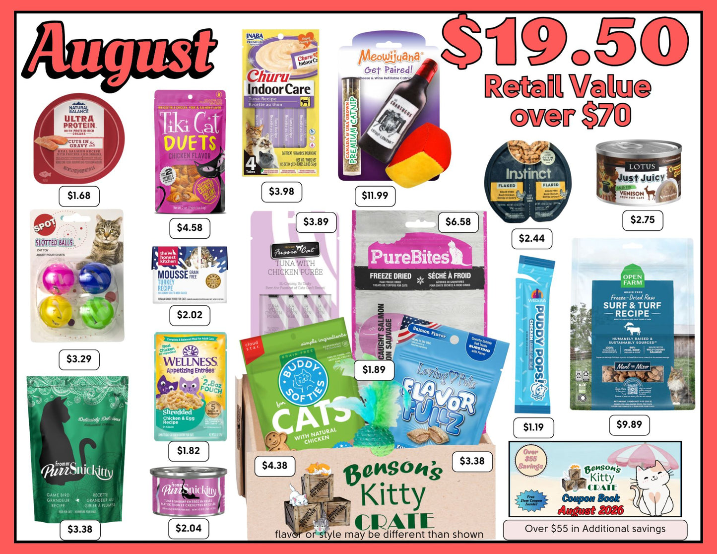 Benson's Kitty Crate for Cats - August 2026