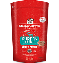 Stella & Chewys Dog Frozen Surf N Turf Dinner Patties 6lb