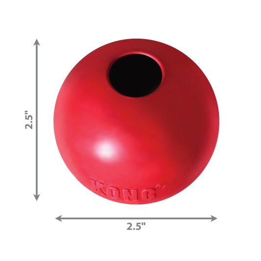 Kong Dog Toy KONG Ball with Hole Red Small