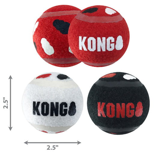 Kong Dog Toy Signature Sport Balls 3pk eXtra Medium