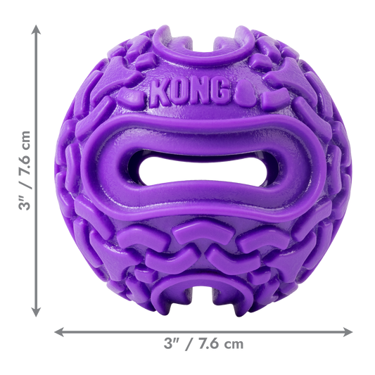 Kong Dog Toy Squeeze Purple Flex Ball Small