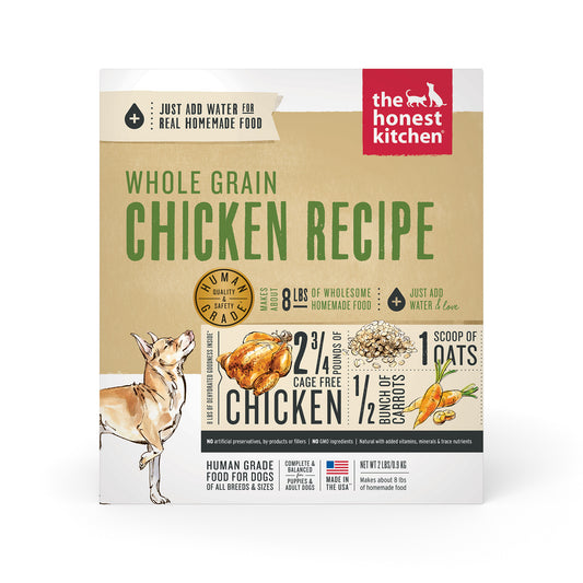 The Honest Kitchen Dehydrated Whole Grain Chicken Dog Food 2lb