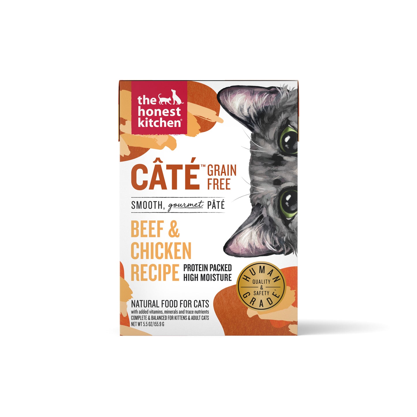 The Honest Kitchen Câté Grain Free Beef & Chicken Pâté Wet Cat Food 5.5oz