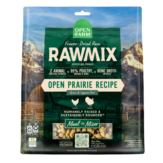 Open Farm Rawmix Open Prairie Freeze-Dried Raw For Dogs 13.5oz Bag