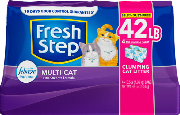 Fresh Step Multi-Cat Scented Clumping Cat Litter 42lb