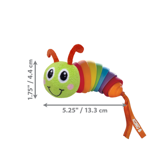 Kong Cat Toy Bat-A-Bout Clackz Caterpillar