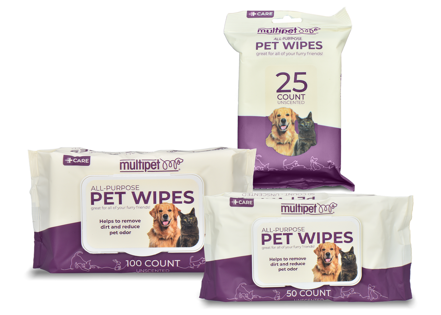 Multipet All-Purpose Pet Wipes 25ct
