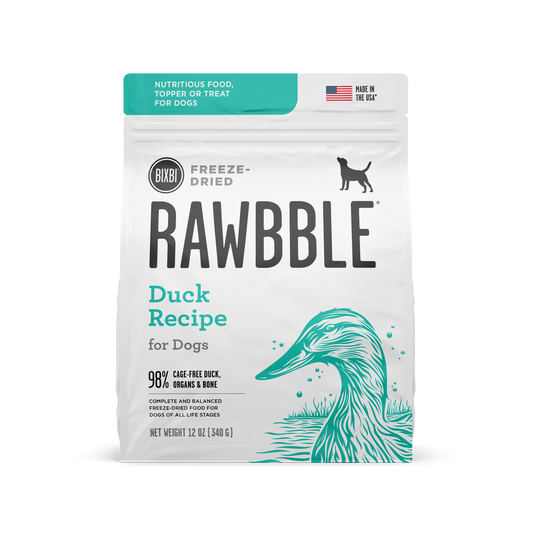 Bixbi Rawbble Duck Recipe Freeze-Dried Dog Food 4.5oz