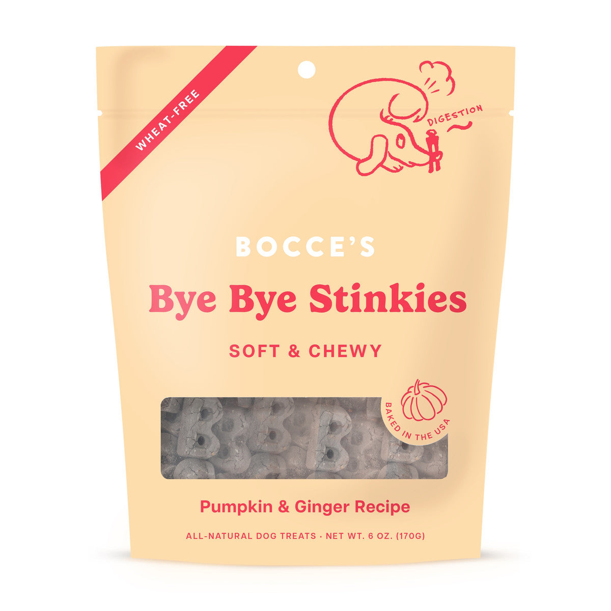 Bocce's Bakery Dailies Bye Bye Stinkies Soft & Chewy Dog Treats 6oz