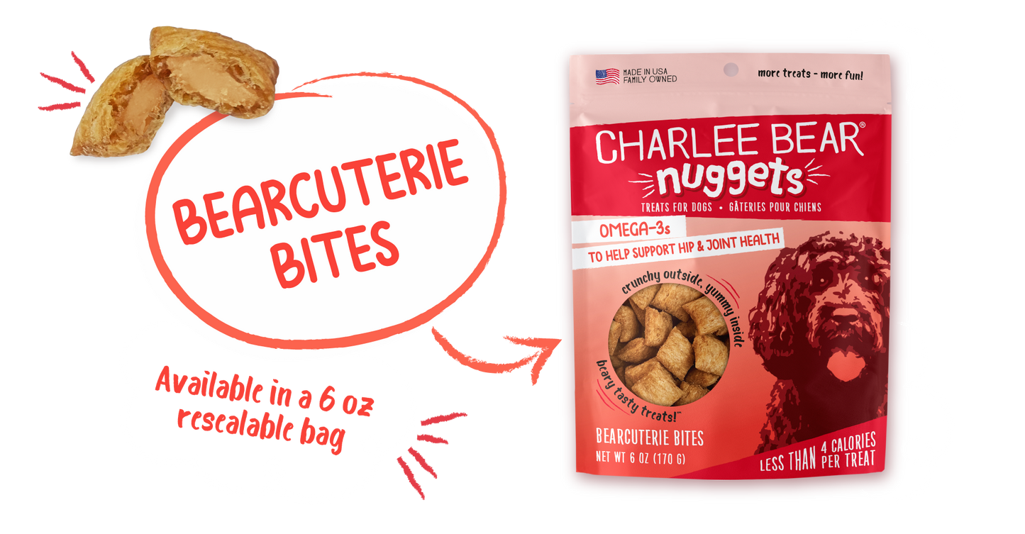 Charlee Bear Nuggets Dog Treats 6oz Bearcuterie Bites