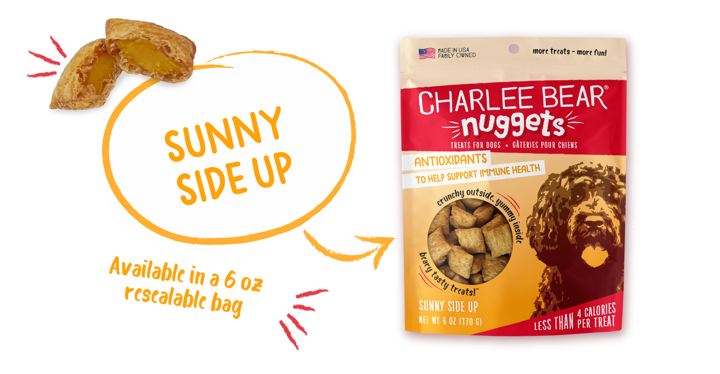 Charlee Bear Nuggets Dog Treats 6oz Sunny Side Up