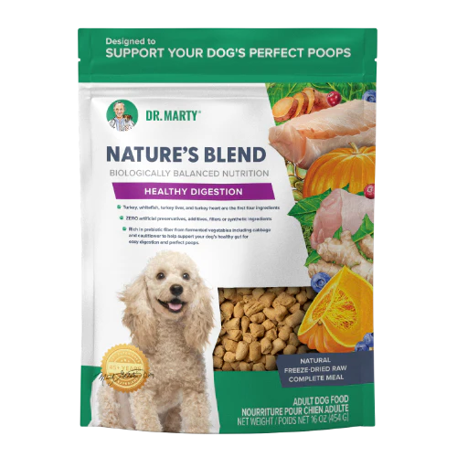 Dr. Marty Nature’s Blend Healthy Digestion Premium Freeze-Dried Raw Dog Food 48oz
