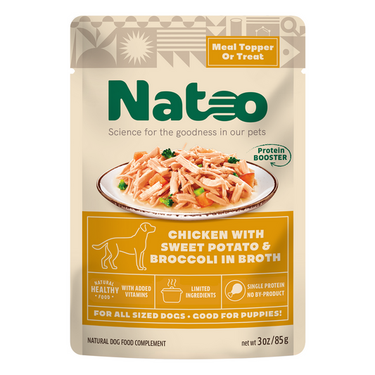 Natoo Chicken with Sweet Potato & Broccoli in Broth Dog Food 3oz