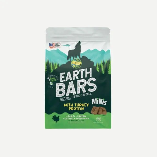 Earthborn Holistic EarthBars Minis Turkey & Barley & Pumpkin Dog Treats 2lb