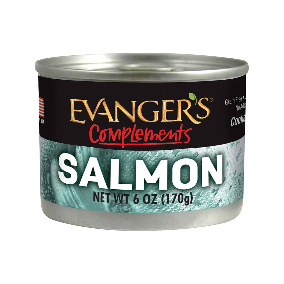Evanger's Complements Grain Free Dog & Cat Food, Salmon, 6oz Can