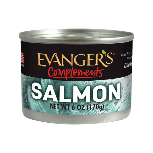 Evanger's Complements Grain Free Dog & Cat Food, Salmon, 6oz Can