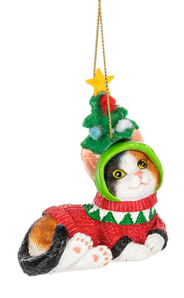 Ganz Holiday Fleas Navidad Cat Ornaments Assorted