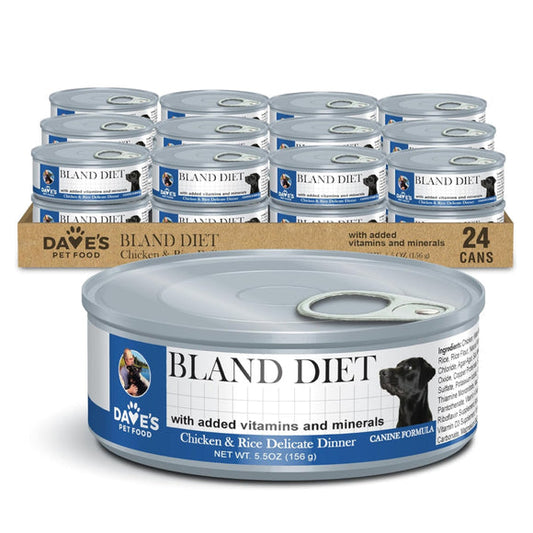 Dave's Pet Food Restricted Bland Diet Chicken & Rice Delicate Dinner Wet Food For Dogs 5.5oz