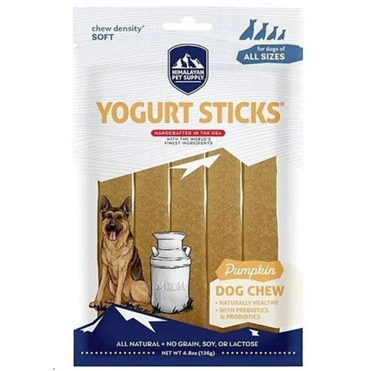 Himalayan Grain Free Dog Treat 4.8oz Yogurt Sticks Pumpkin
