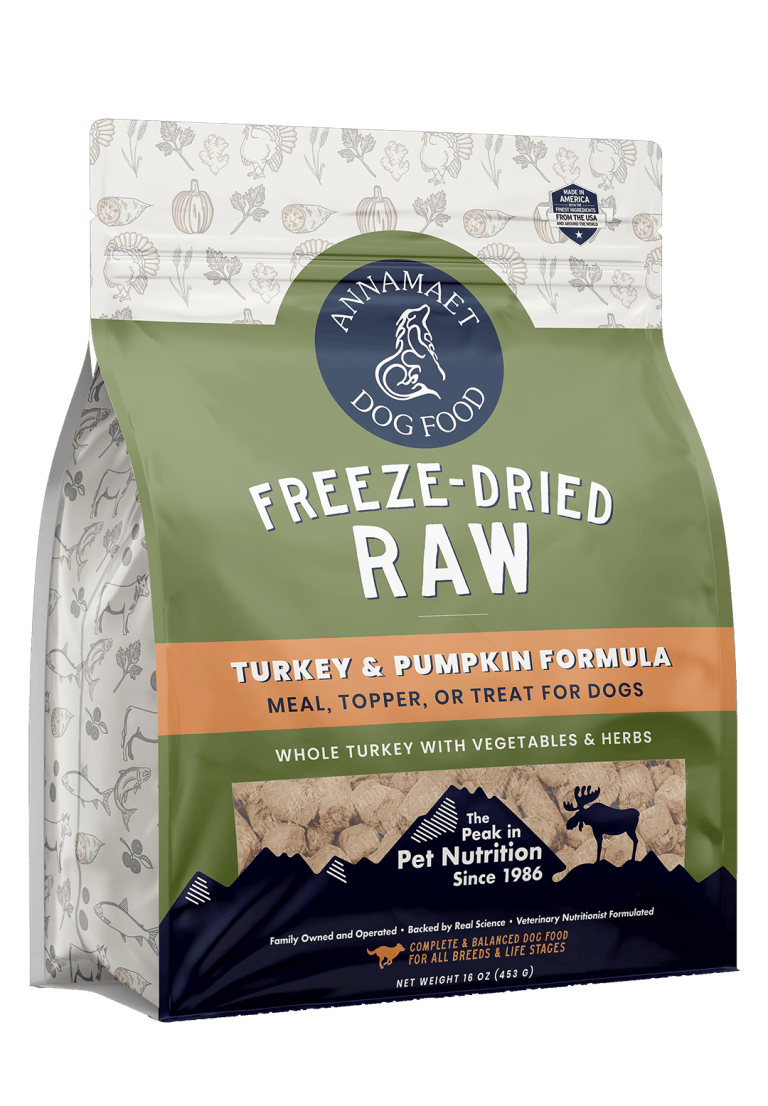 Annameat Freeze Dried Dog Food Turkey Pumpkin 16 oz