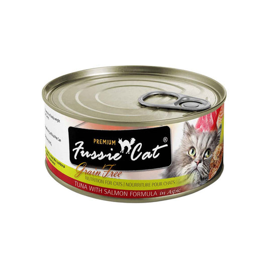 Fussie Cat Wet Food Cat, Tuna & Salmon, 2.8oz Can